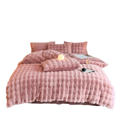 Beddenbedden Luxe beddenbedden solide kleurrijke konijn fluweel