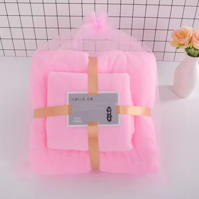 Alle leeftijdsgroepen Coral Fleece Bad Towel Set met voordeel van sterke wateropname