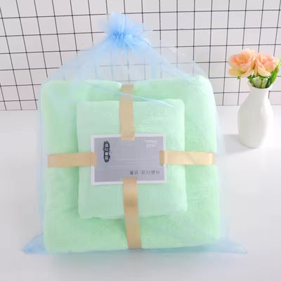 Alle leeftijdsgroepen Coral Fleece Bad Towel Set met voordeel van sterke wateropname