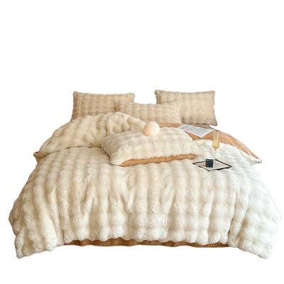 Beddenbedden Luxe beddenbedden solide kleurrijke konijn fluweel