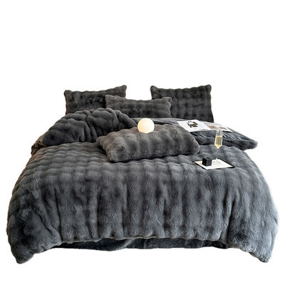 Beddenbedden Luxe beddenbedden solide kleurrijke konijn fluweel