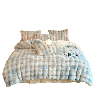 Beddenbedden Luxe beddenbedden solide kleurrijke konijn fluweel