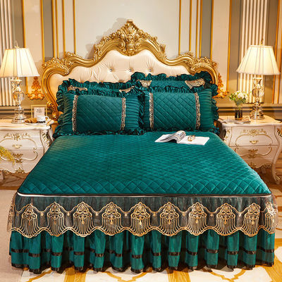Gepersonaliseerde grootte winterbeddek slip set met luxe geborduurde beddengoed 3-delige set