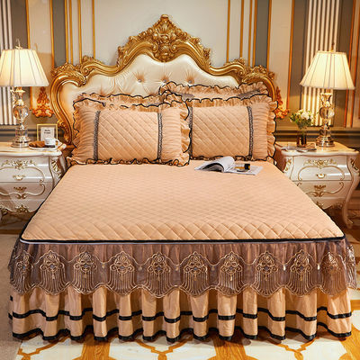 Gepersonaliseerde grootte winterbeddek slip set met luxe geborduurde beddengoed 3-delige set