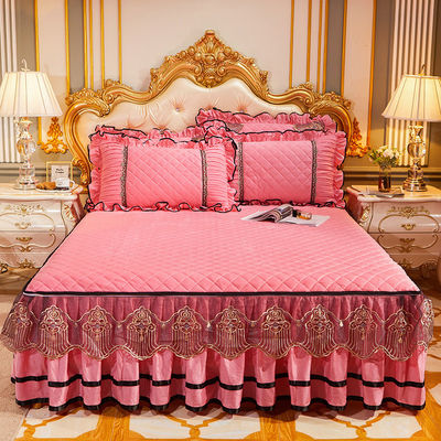 Gepersonaliseerde grootte winterbeddek slip set met luxe geborduurde beddengoed 3-delige set