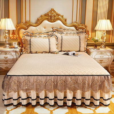 Gepersonaliseerde grootte winterbeddek slip set met luxe geborduurde beddengoed 3-delige set