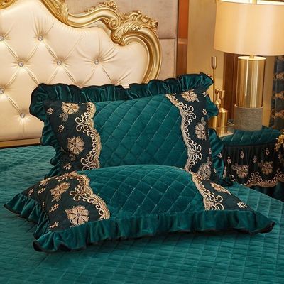 Gepersonaliseerde grootte winterbeddek slip set met luxe geborduurde beddengoed 3-delige set