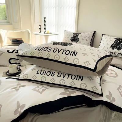 Witte beer 100% polyester vezel bedden set luxe gewelddadige beer ontwerper dekbed