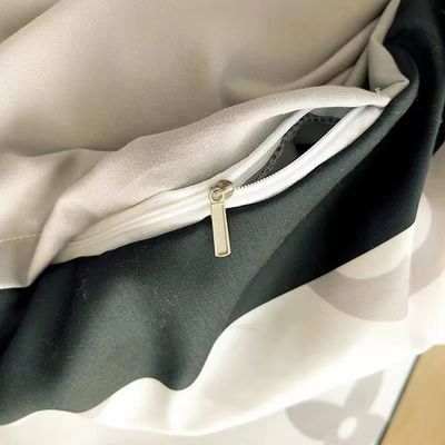 Witte beer 100% polyester vezel bedden set luxe gewelddadige beer ontwerper dekbed