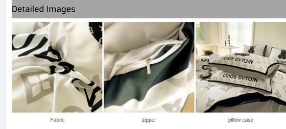 Witte beer 100% polyester vezel bedden set luxe gewelddadige beer ontwerper dekbed