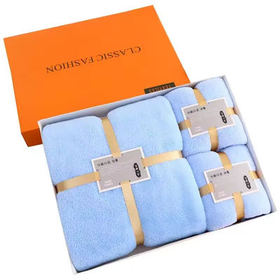 Zacht en absorberend Huis Hotel Spa Bad Towel Set Geschenk in dik koraal Vlies Microfiber