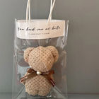 Solid Color Bunny Bear Shape Coral Velvet Handdoek Polyester Handdoek voor alle leeftijden