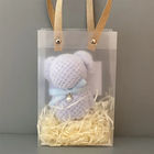 Solid Color Bunny Bear Shape Coral Velvet Handdoek Polyester Handdoek voor alle leeftijden
