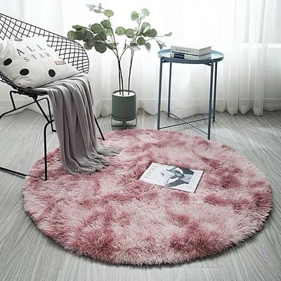 Home Zwakke cirkel tapijten voor kinderen Meisjes Tienerkamer Woonkamer Dier Print Patroon