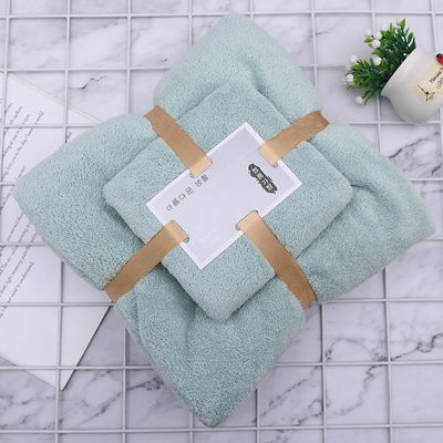 300 GSM Coral Fleece Face Bath Towel Set voor Home Hotel Spa van OEM fabrikanten