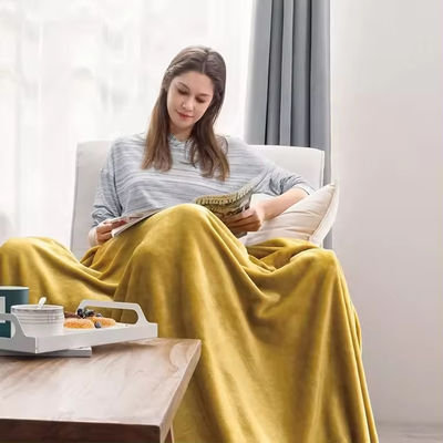 Superzachte microfiber flannel deken met Europese en Amerikaanse stijl constructie