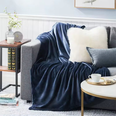 Superzachte microfiber flannel deken met Europese en Amerikaanse stijl constructie