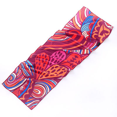 Trendy gedrukte sporthanddoeken met snel afkoelend ijs logo en 0,1 Jacquard stof
