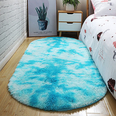 Vlekbestendige ultrazachte pluizige slaapkamer tapijten ovaal beige gooi tapijten voor kleine ruimtes
