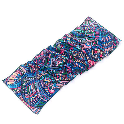 Trendy gedrukte sporthanddoeken met snel afkoelend ijs logo en 0,1 Jacquard stof