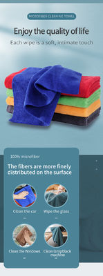 80% polyester 20% polyamide 40*40cm 300gm Microfiber handdoek voor auto- en keukenreiniging