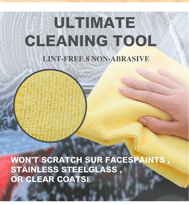 80% polyester 20% polyamide 40*40cm 300gm Microfiber handdoek voor auto- en keukenreiniging
