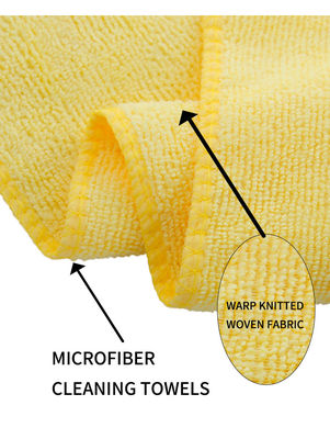 80% polyester 20% polyamide 40*40cm 300gm Microfiber handdoek voor auto- en keukenreiniging