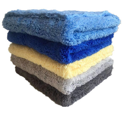 Gepersonaliseerde dikke pluche randeloze microvezel auto reiniging doek voor vliegtuig 16 x 16 Vierkante