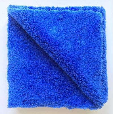 Gepersonaliseerde dikke pluche randeloze microvezel auto reiniging doek voor vliegtuig 16 x 16 Vierkante
