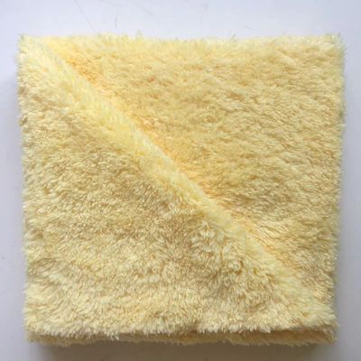 Gepersonaliseerde dikke pluche randeloze microvezel auto reiniging doek voor vliegtuig 16 x 16 Vierkante