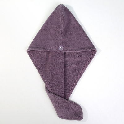 Verdikte koraal fluweel droog haar kap voor vrouwen 25*63cm 50g Super absorberend en snel droogend