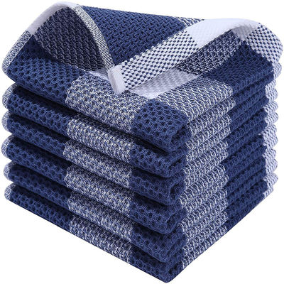 Zuivere katoenen wafel vierkante sjaals in aangepaste kleur 50g gekabelde absorberende sjaals
