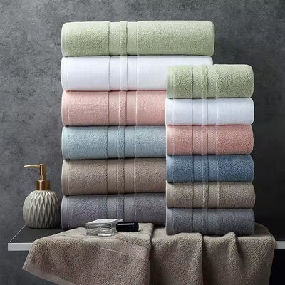 Gepersonaliseerde Kleur Hypoallergene Handdoek Set 100% katoen dikker Plus zacht absorberend