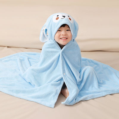 Koralen fluweel badjas voor kinderen, snel droogend, geschikt voor thuis in de herfst en de winter