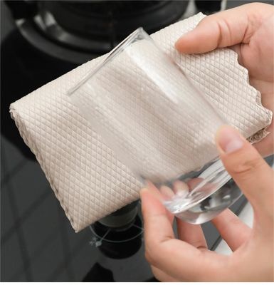 Keuken schoonmaken schoonmaakdoek Geen sporen Geen olie Geen haarverlies Water absorptie