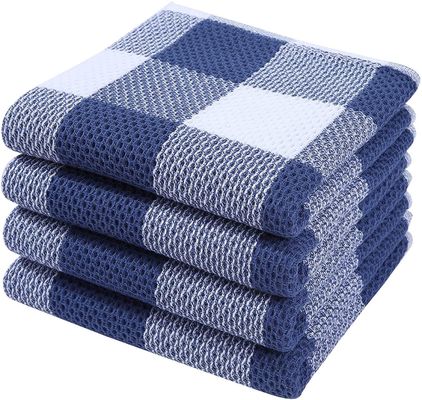 Verdikte vierkante wafeltanddoek Custom Pure Cotton Honeycomb Handdoek voor promotie cadeau