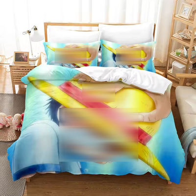 3D gedrukt Monkey D. Luffy Series Plant Digital Print Bed Linen Bed Set