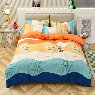 Custom kleur luxe 100% katoenen beddengoed dekbed beddengoed bedden set