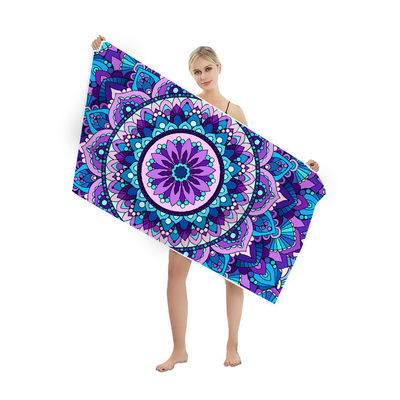 Absorberend Microfiber Strandhanddoek Custom Printed en Double-Sided Velvet voor Strandplezier