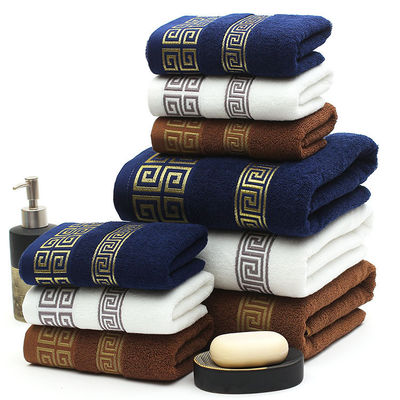 Klantenlogo Snelle drooghanddoek Donkere kleur Jacquard Baddoek Geschenk Set voor huishouden