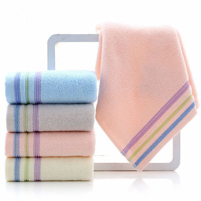 100% katoenen multicolore Dobby handdoek voor zacht en absorberend bad
