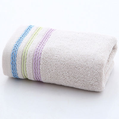 100% katoenen multicolore Dobby handdoek voor zacht en absorberend bad