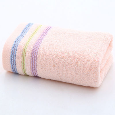 100% katoenen multicolore Dobby handdoek voor zacht en absorberend bad