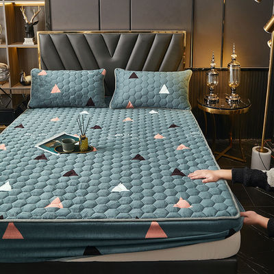 Warm luxe beddengoed set 3 stuks melk fluweel bedspread coverlet met aangepaste kleur