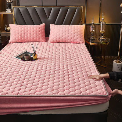 Warm luxe beddengoed set 3 stuks melk fluweel bedspread coverlet met aangepaste kleur