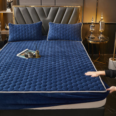 Warm luxe beddengoed set 3 stuks melk fluweel bedspread coverlet met aangepaste kleur