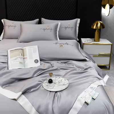 Lichte zomerdek set van 4 stukken lakens luxe beddengoed set met koude voordeel 2,5-3 kg