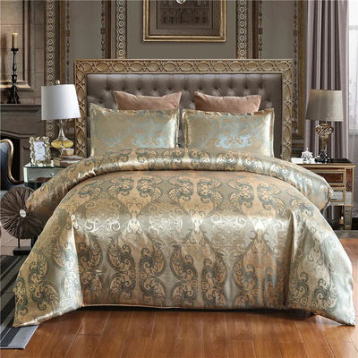 200TC Brocade Jacquard Satin Stof 3-Piece Set voor 1.8m Bed Dekbed Beddekbedden Deken