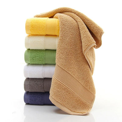 Aanpasbare kleur luxe geborduurde gestreepte baddoek voor thuis hotel spa