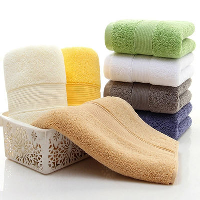 Aanpasbare kleur luxe geborduurde gestreepte baddoek voor thuis hotel spa
